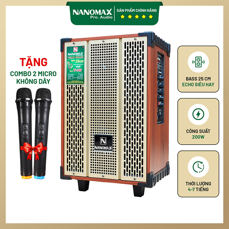 Loa kéo karaoke mini nanomax t-10 1