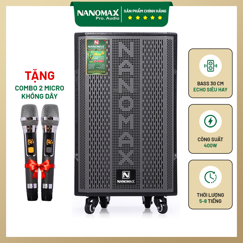 loa kéo karaoke nanomax s-820