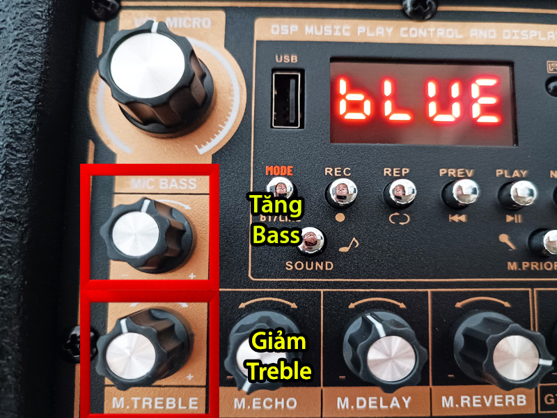 Cách chỉnh bass cho loa kéo