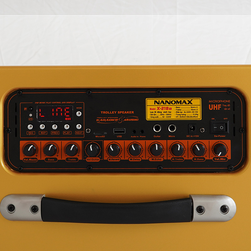 Loa karaoke xách tay Nanomax X-210B 9