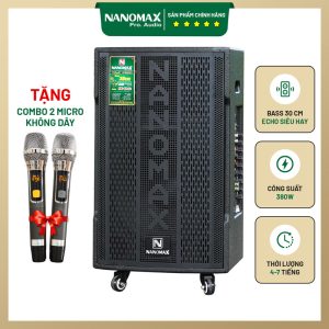 Loa kéo Nanomax SK-12X3 đen 1