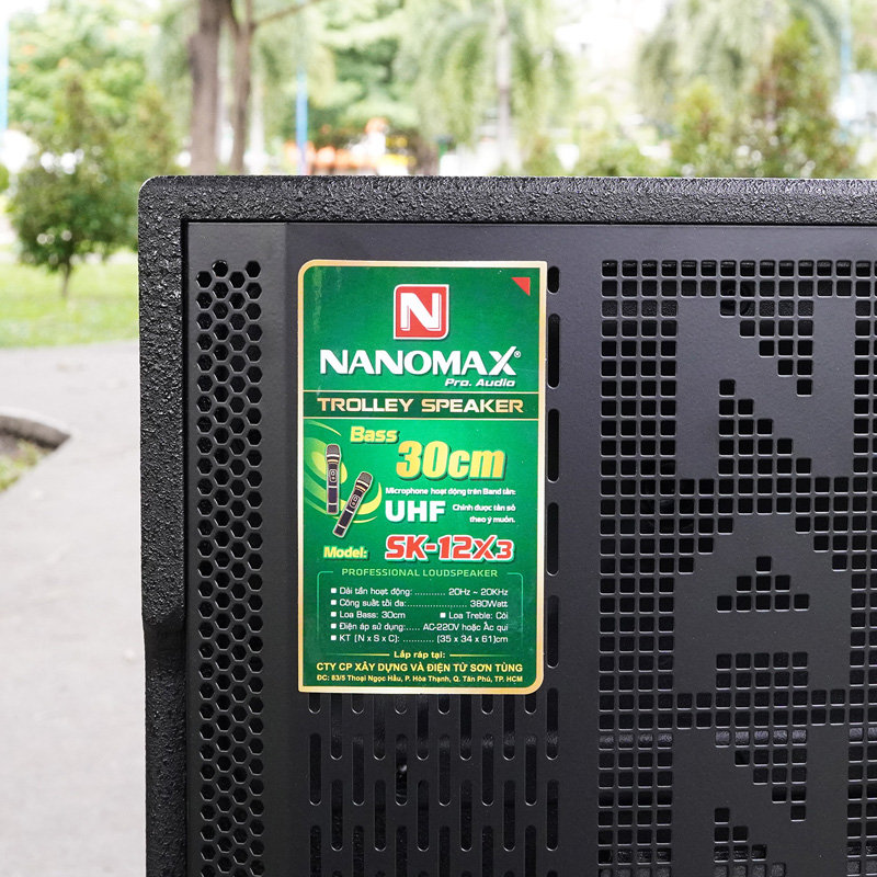 Loa kéo Nanomax SK-12X3 đen 5
