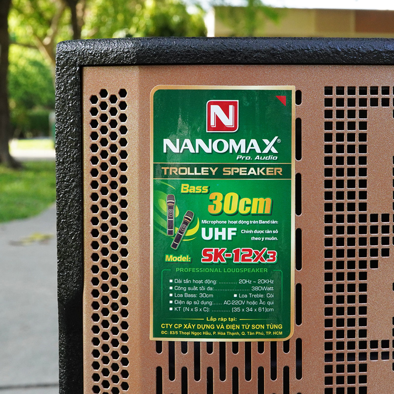 Loa kéo Nanomax SK-12X3 nâu 5