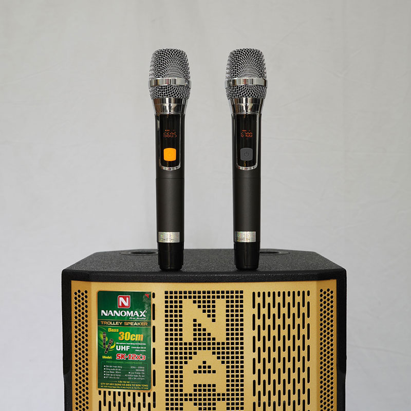 Loa kéo Nanomax SK-12X3 vàng 8