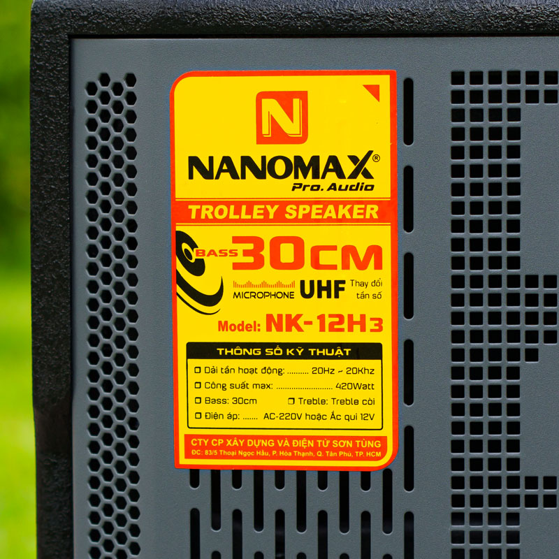 Loa kéo karaoke Nanomax NK-12H3 9