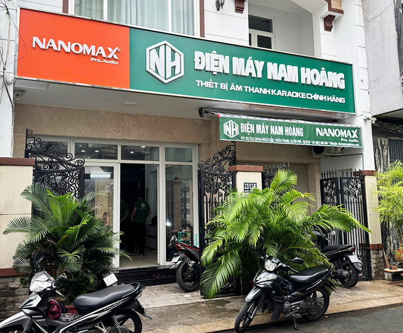 Cửa hàng Điện Máy Nam Hoàng, nơi chuyên kinh doanh loa kéo Nanomax