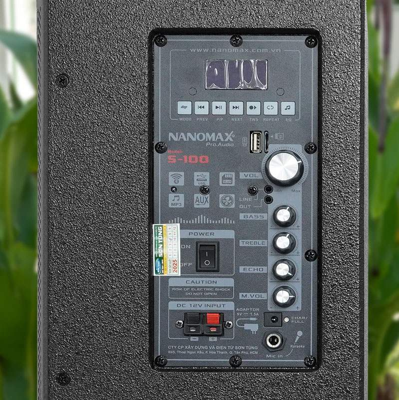 Loa karaoke mini nanomax s-100 8
