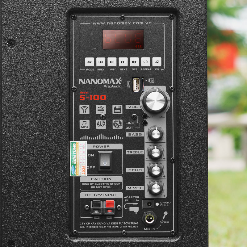 Loa karaoke Nanomax S-100 12