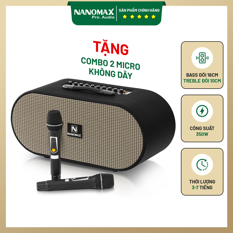 Loa karaoke xách tay Nanomax X-18 1