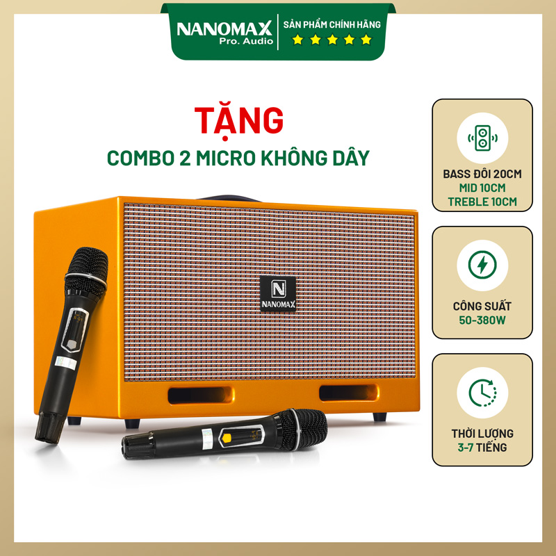 Loa karaoke xách tay Nanomax X-20 1