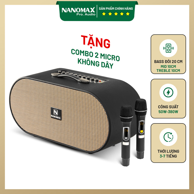 Loa karaoke xách tay Nanomax X-22 1b