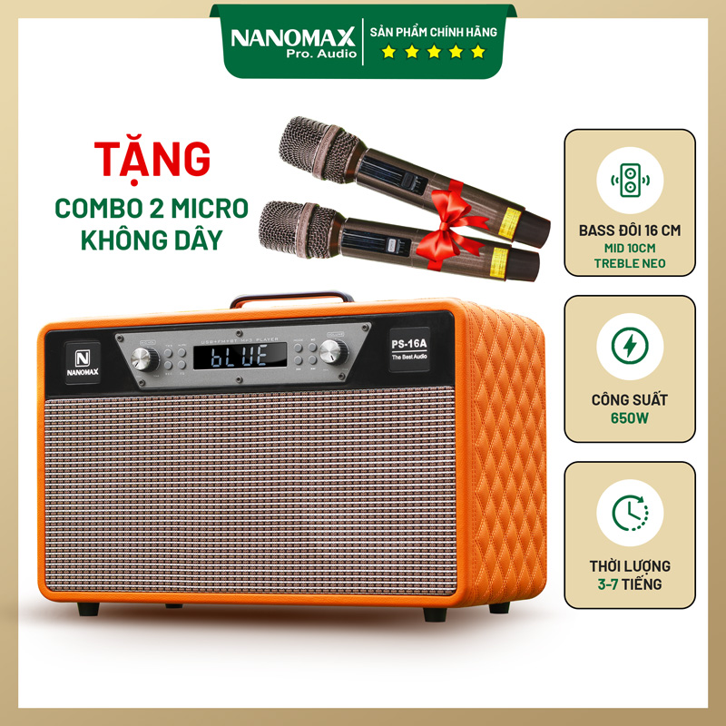Loa karaoke xách tay nanomax ps-16a 1