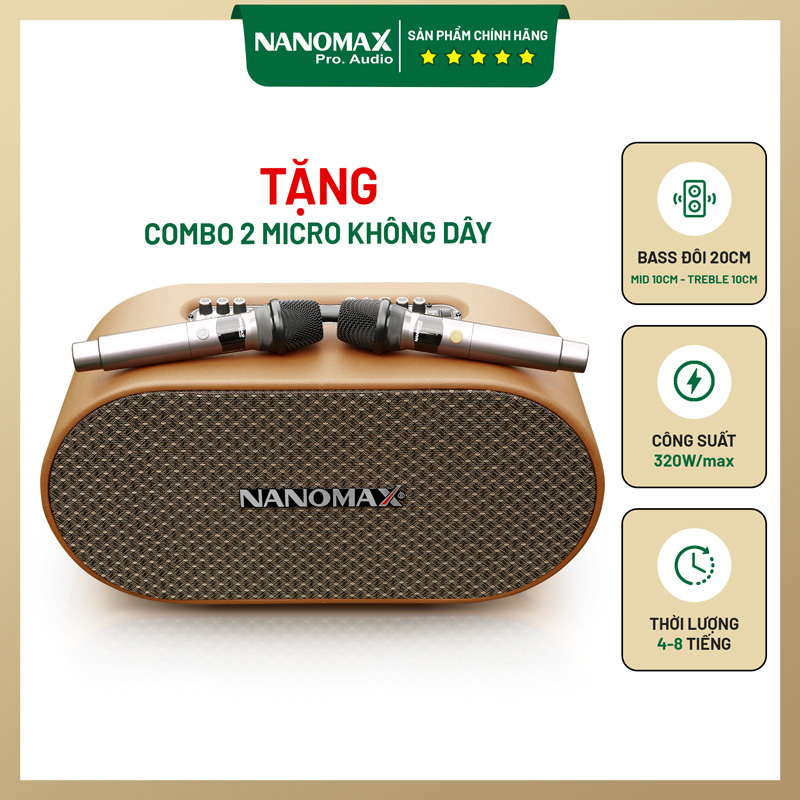 Loa karaoke xách tay Nanomax K-05 1