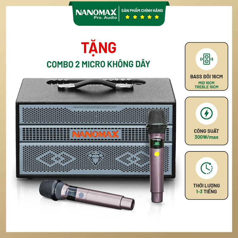Loa karaoke xách tay Nanomax K-03 1