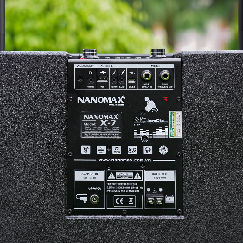 Loa karaoke Nanomax X-7 15