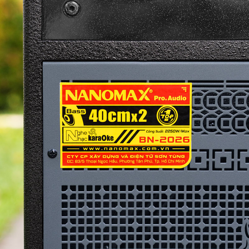 Loa kéo bình và điện nanomax BN-2026 12