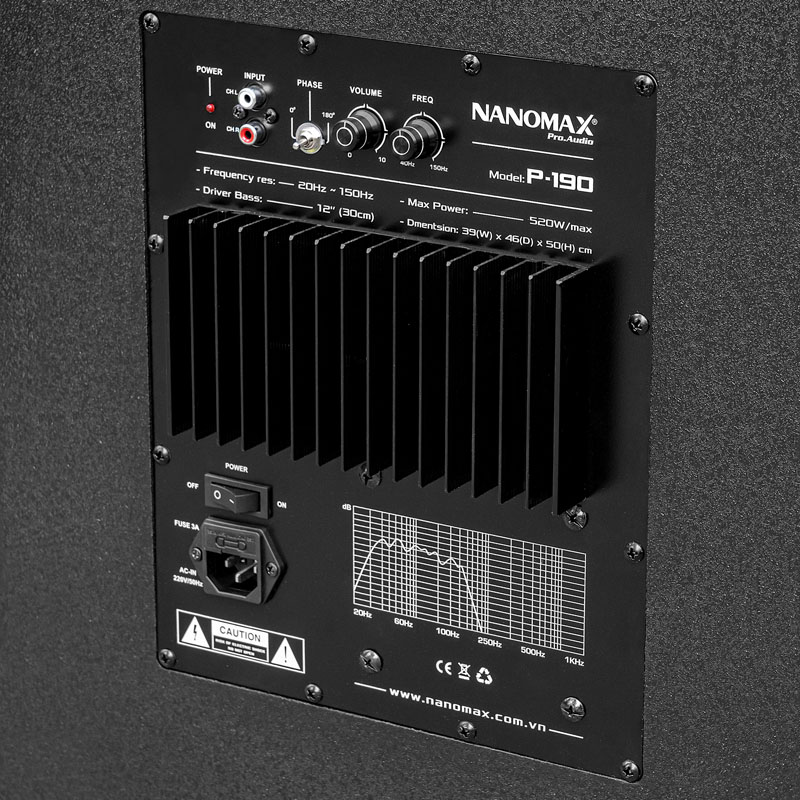 Loa sub điện nanomax p-190 16