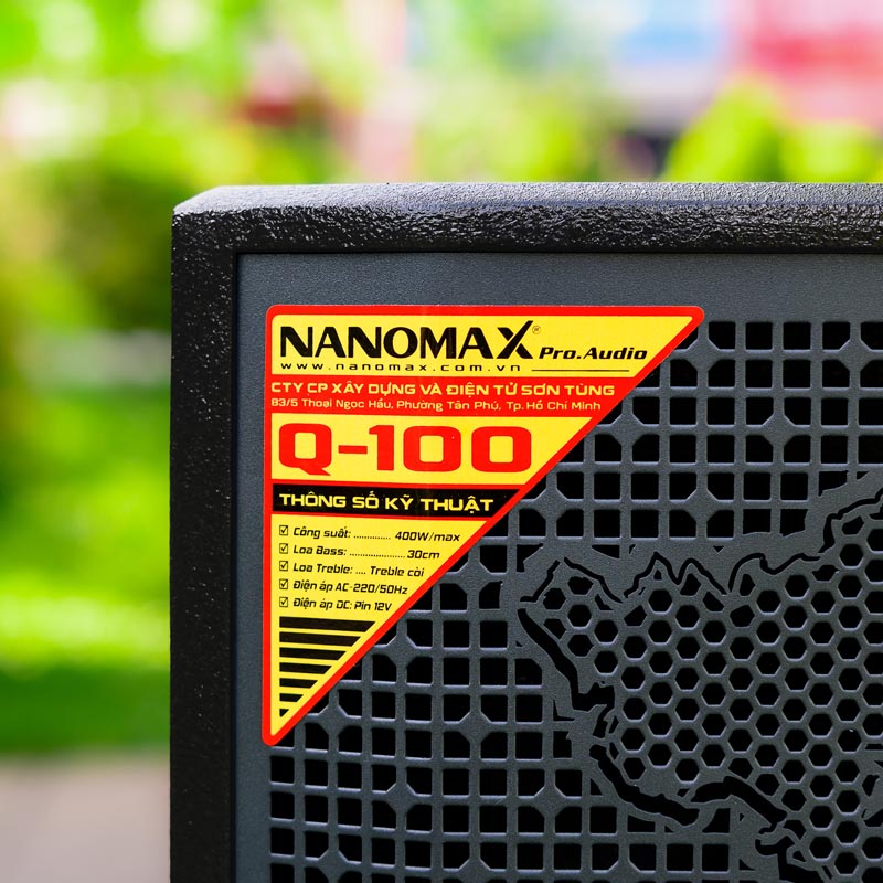 Loa karaoke nanomax q-100 18