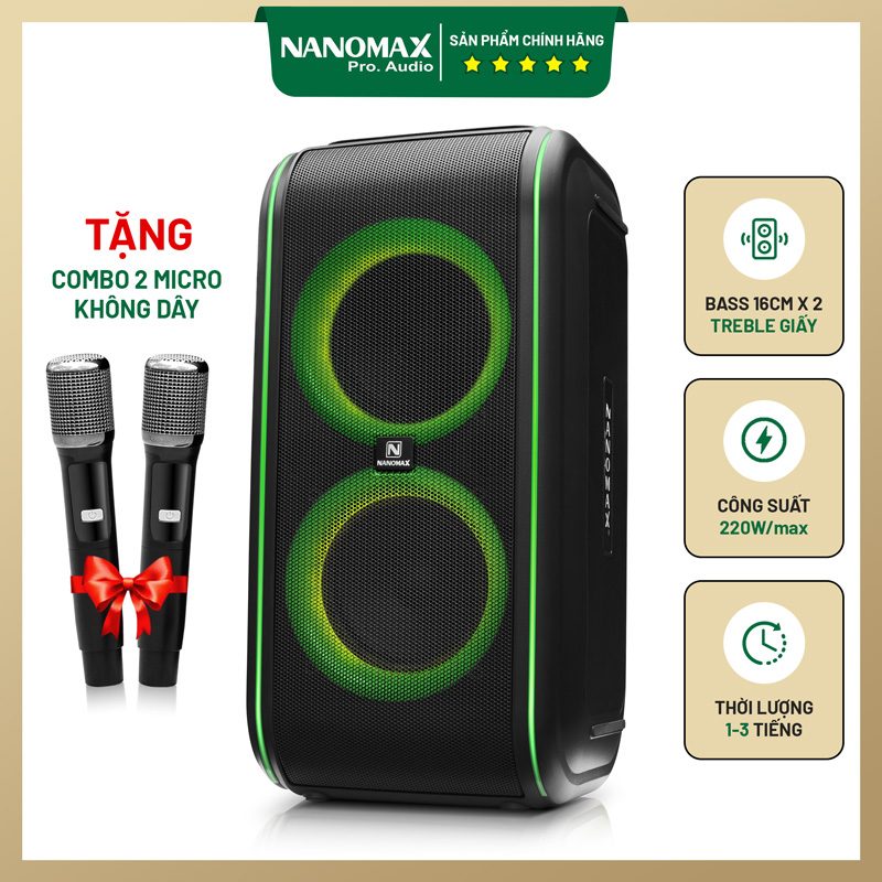 loa karaoke xách tay nanomax D-1