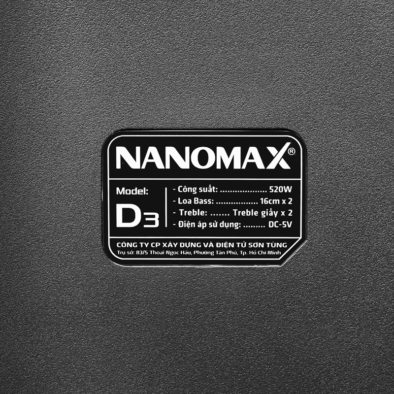 loa karaoke xách tay nanomax D-3 17