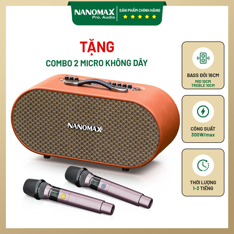 loa karaoke xách tay nanomax k-02 1