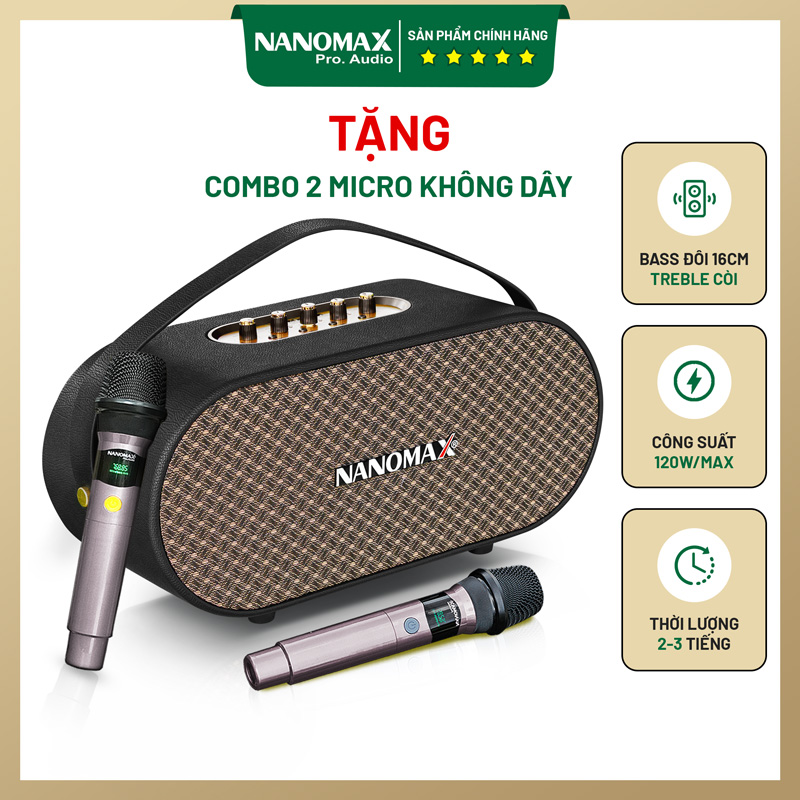 loa karaoke xách tay nanomax k-08 1