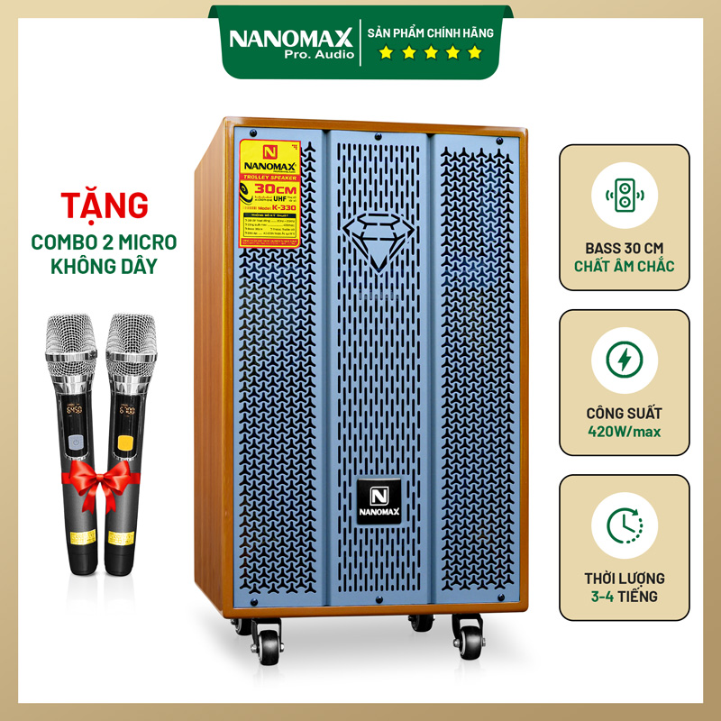 Loa karaoke nanomax k-330 1