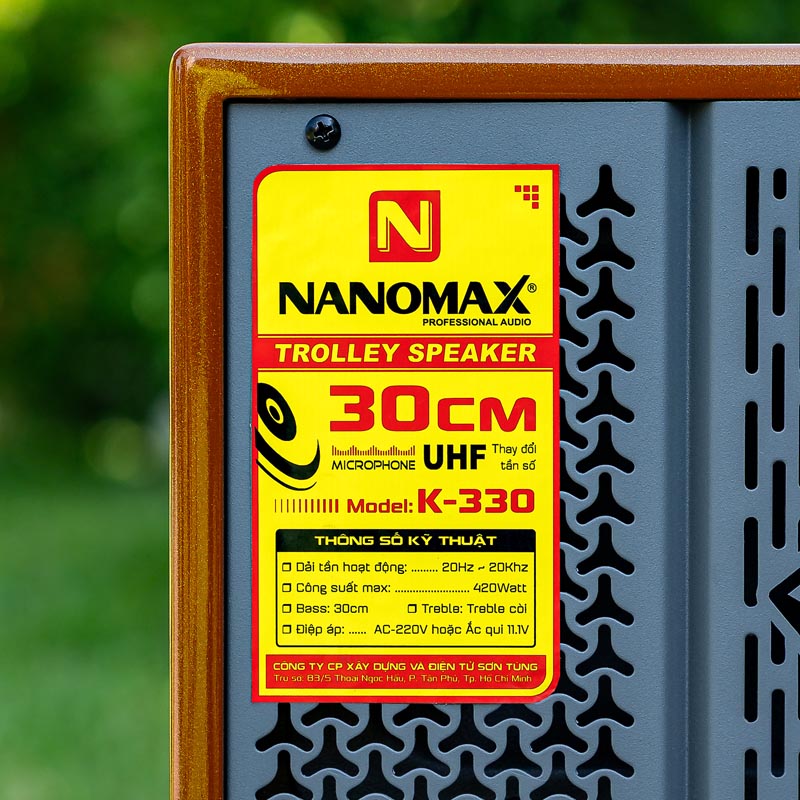 Loa karaoke nanomax k-330 12